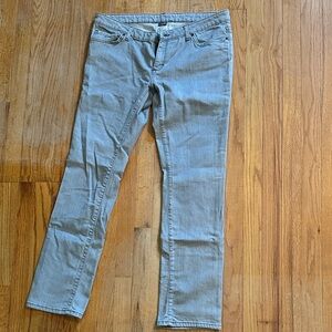 Patagonia Women's Straight Leg Jeans in Light Gray